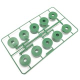 8mm (M8) Nylon Spacers - Green (26mm diameter)