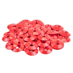 8mm (M8) Countersunk Washer - Red