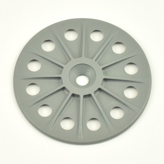 Reinforced 60mm washers for fixing Rigid Wood Fibre Insulation Boards - Grey