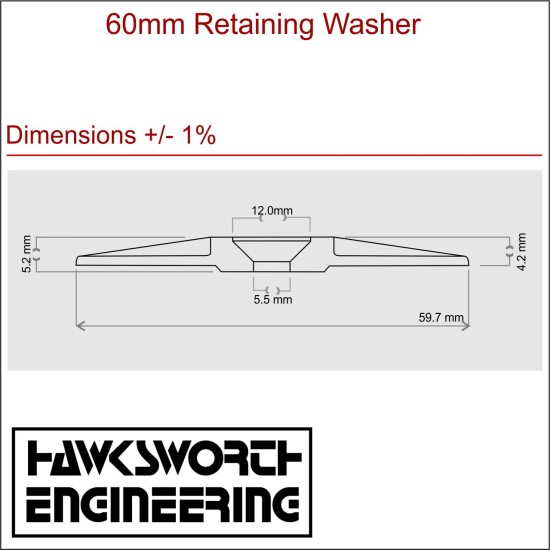 Reinforced 60mm washers for fixing Rigid Wood Fibre Insulation Boards - Brown