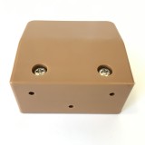 Desk partition screen clamps for glass or acrylic sheet, 4mm to 6mm - Light Brown, 2pcs