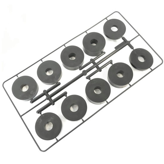 12mm (M12) Nylon Spacers Black (38mm diameter)