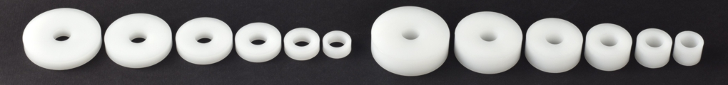 M10 (10mm) solid plastic washers