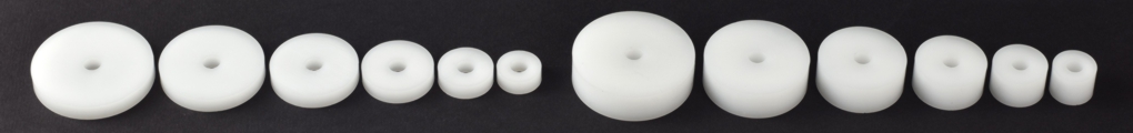M6 (6mm) solid plastic washers