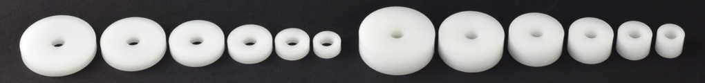 M8 (8mm) solid plastic washers